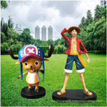 FRP One Piece Painted Chopper Sculpture Cartoon Anime One Piece Theme Character Decoration